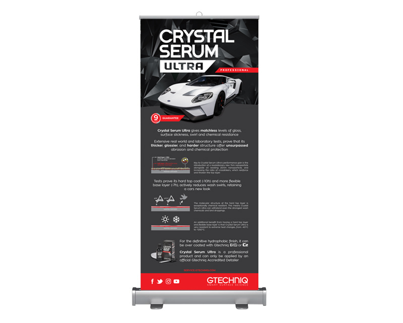 Crystal Serum Ultra Roller Banner